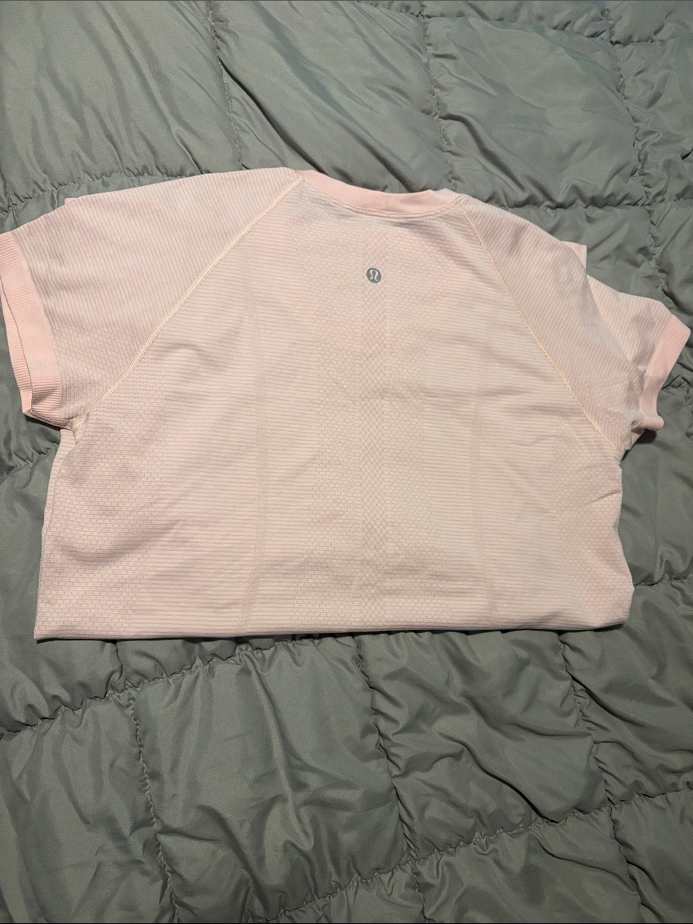 Lululemon Light Pink Short Sleeve Athletic Top